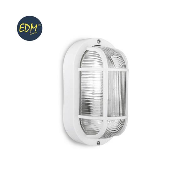 APLIQUE IP54 OVAL BLANCO E27 40W...