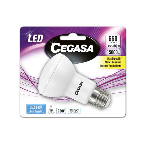 BOMBILLA CEGASA LED R63 8W 620 L...